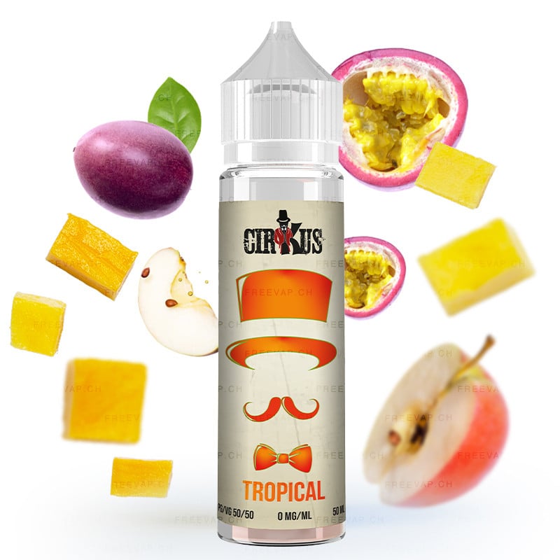 E-liquid Tropical (pineapple and passion fruit) - Cirkus Authentic 50 ml