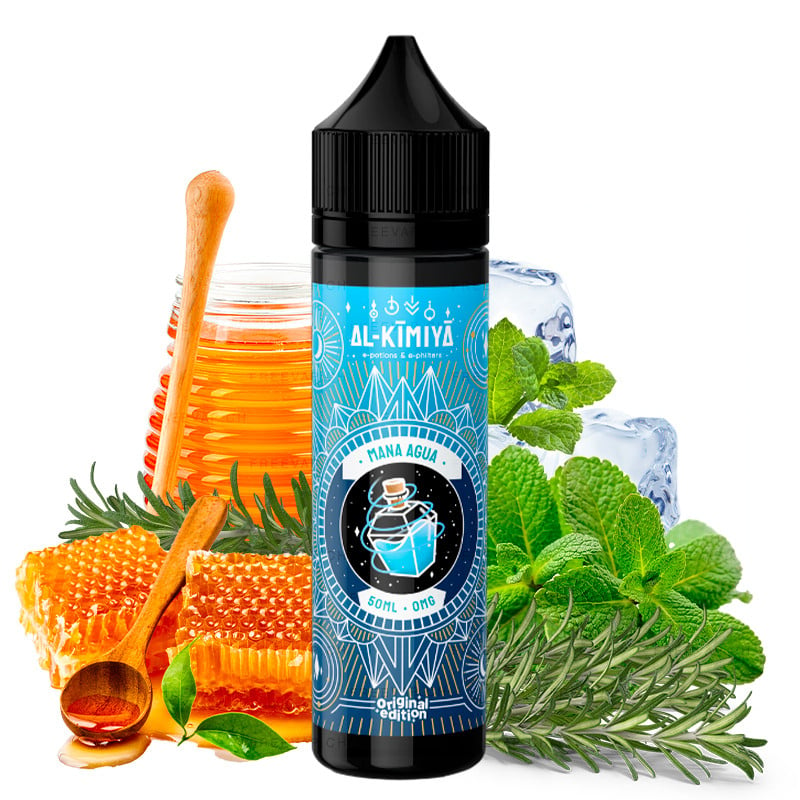 E-Liquid Mana Agua ( Minze, Honig & Rosmarin) - Al-Kimiya | 50 ml " Shortfill 60 ml"