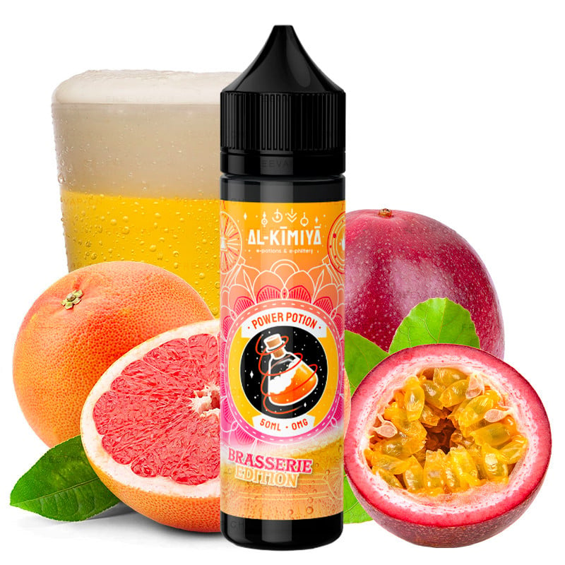 E-Liquid Power Potion Brasserie Edition ( Bier, Grapefruit & Maracuja) - Al-Kimiya | 50 ml "Shortfill 60 ml"