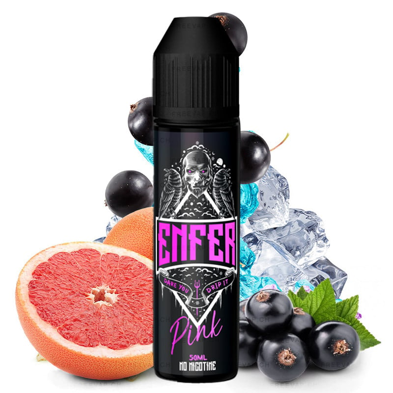 E-liquide Enfer Pink (cassis, pamplemousse, fraîcheur) - 50ml