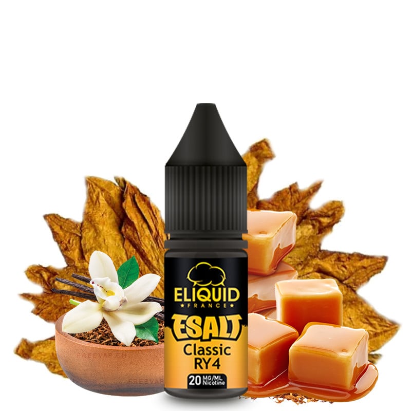 Classic RY4 (tabac blond, vanille, caramel) - Sels de nicotine - Esalt by Eliquid France | 10ml