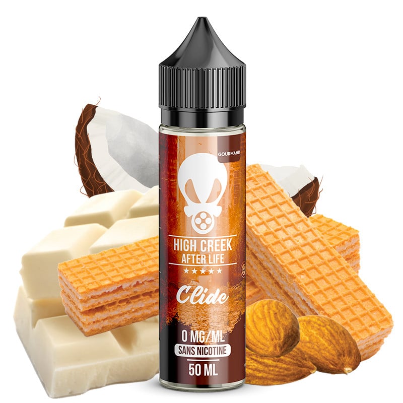 E-Liquid Clide ( Mandel, Weisse Schokolade & Kokos) - High Creek by LiquidArom | 50 ml "Shortfill 75 ml"