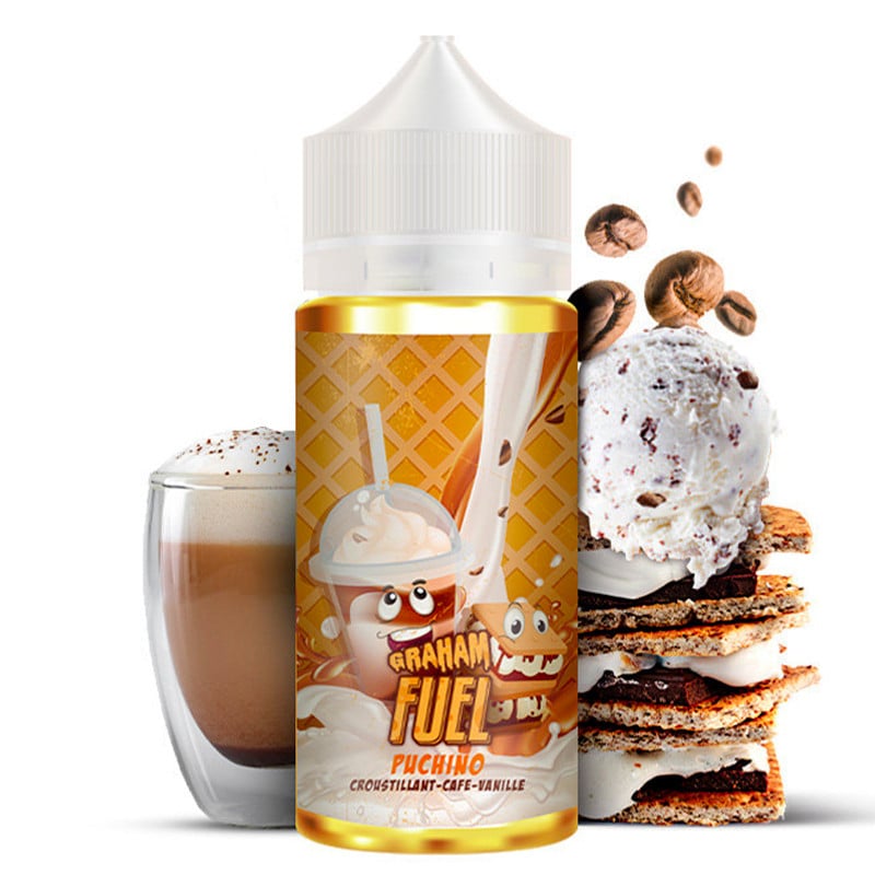 E-Liquid Puchino ( Cappucchino & Vanillekeks) - Graham Fuel by Maison Fuel | 100 ml "Shortfill 120 ml"