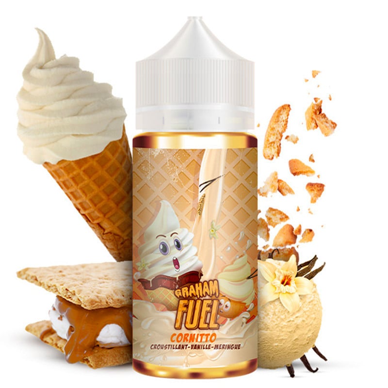 100 ml E-Liquid Cornitto (Vanilleeis, Baiser & Waffel) von Graham Fuel by Maison Fuel