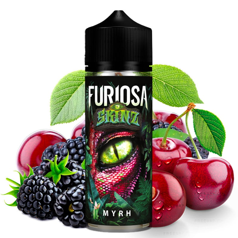 E-liquid Myrh (blackberry, cherry) - Furiosa Skinz 80 ml