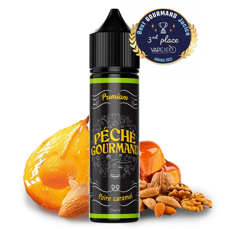 E-Liquid Poire Caramel (Birne, Karamell) - Péché gourmand by O-Jlab | 50ml