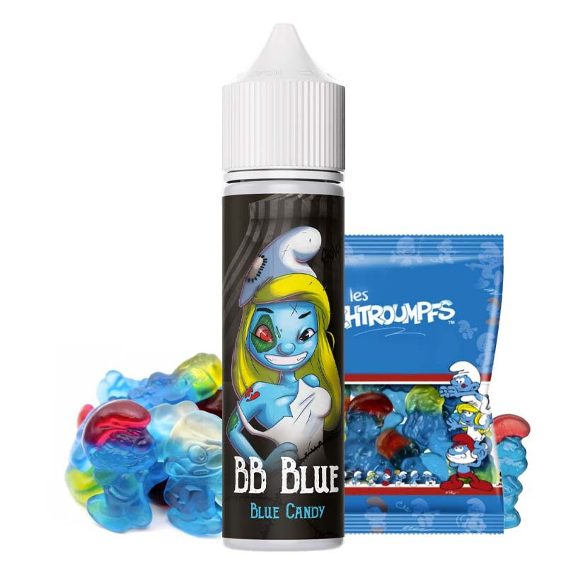 e-liquide schtroumpfs pas cher bonbon bleu pour cigarette électronique