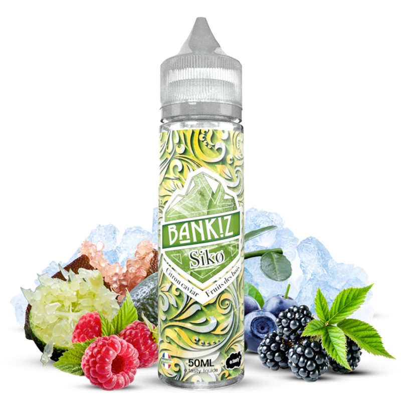 E-liquid Bankiz Siko - Lemon Caviar, Forest Fruit, Freshness - 50 ml