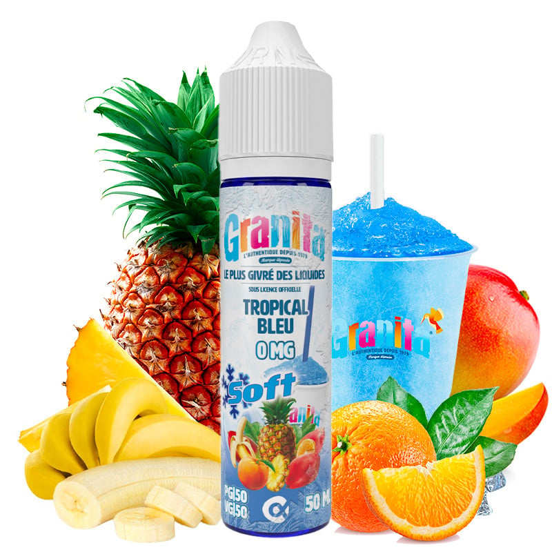 E-Liquid Tropical Bleu - Granita Soft by Alfa | 50 ml "Shortfill 60 ml"