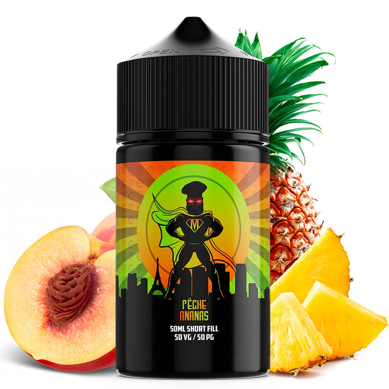 E-liquide Pêche Ananas - Super Mukk 50 ml