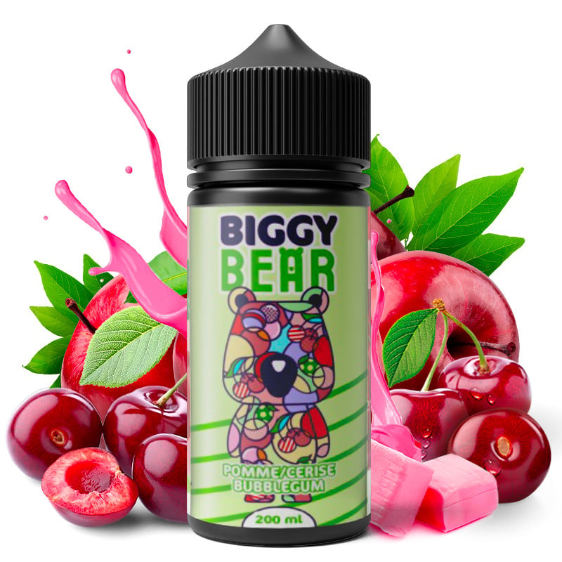 Apple Cherry Bubble Gum - Biggy Bear - 200ml