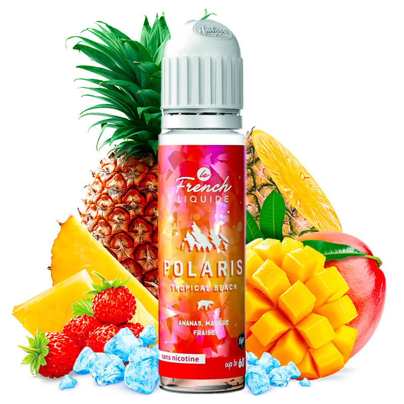 E-Liquid Polaris Tropical Beach (Mango, Ananas, Walderdbeere, Frische) - Le French Liquide 50 ml