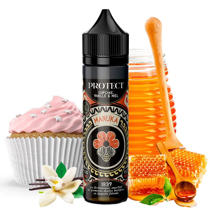 Eliquide 50 ml Manuka Protect goût Cupcake Vanille Miel