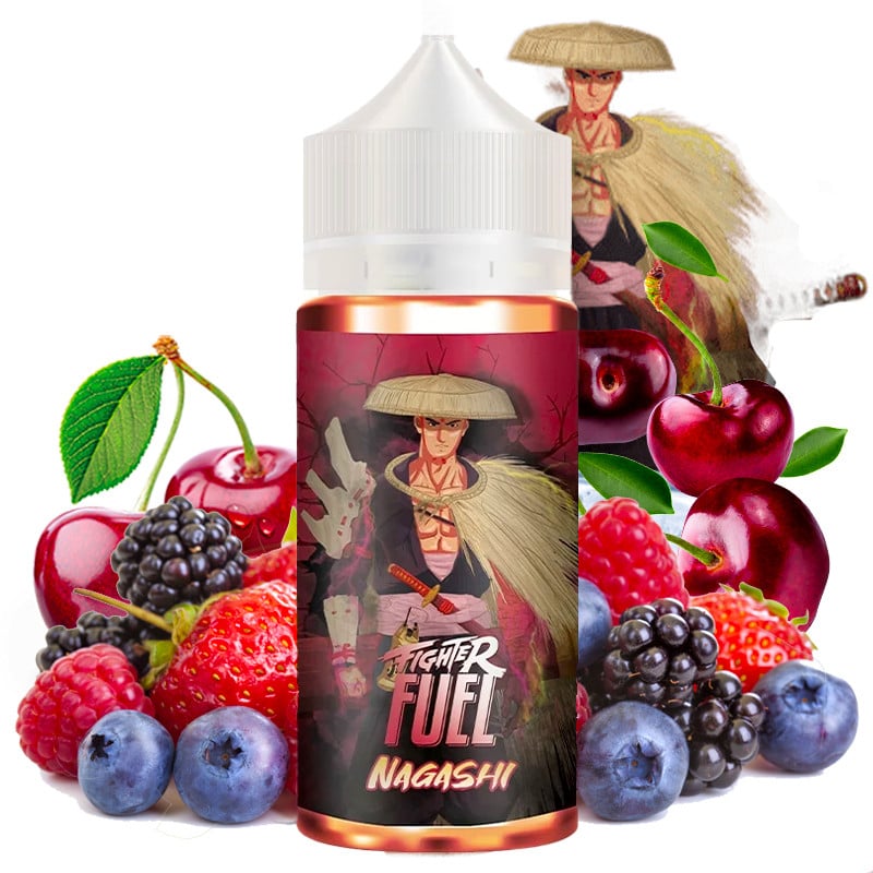 E-Liquid Nagashi ( Kirsche & Rote Früchte) - Fighter Fuel by Maison Fuel | 100ml "Shortfill 120ml"