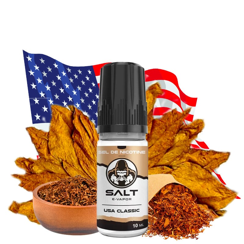 E-liquid USA Classic (sweet tobacco) - Nic salts - Salt E Vapor 10 ml