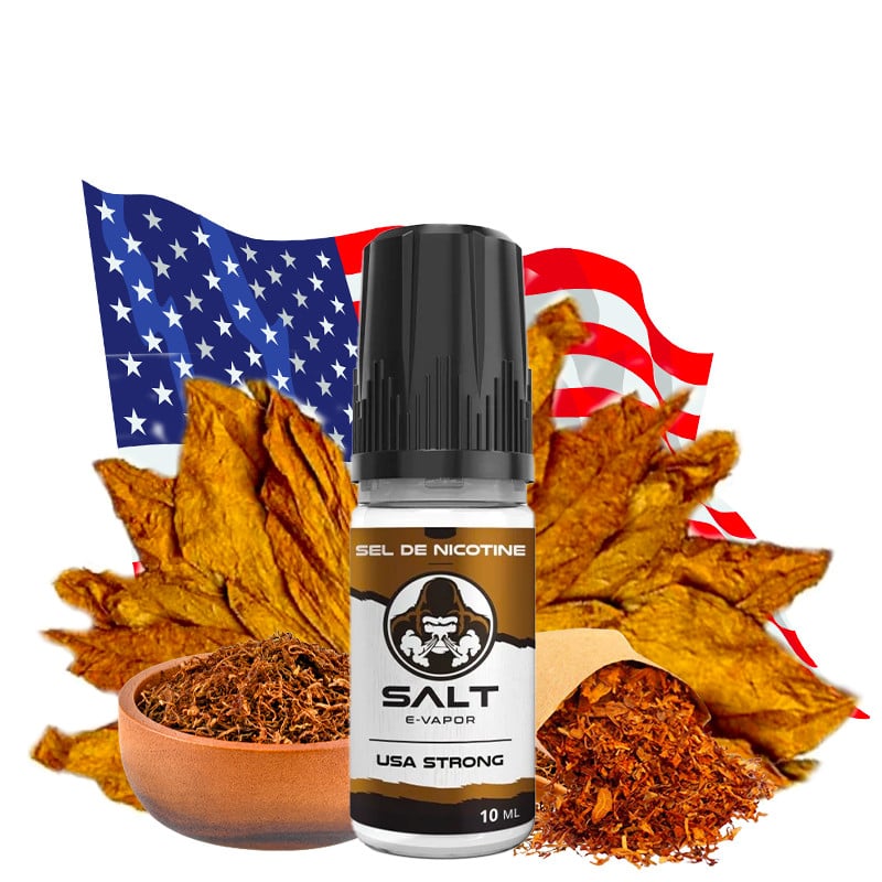 E-liquid USA Strong (tobacco) - Nic salts - Salt e Vapor 10 ml