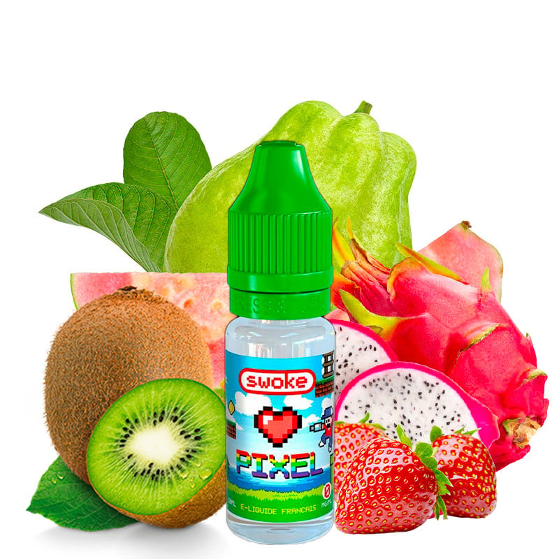 E-Liquid Pixel ( Kiwi, Guave, Drachenfrucht & Erdbeere) - Swoke - 10 ml