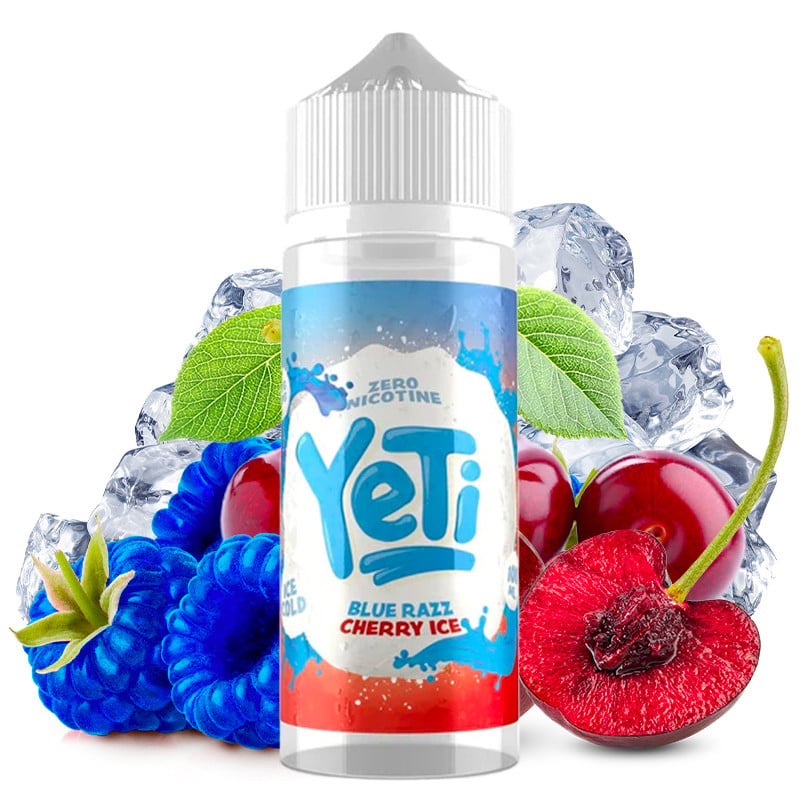 E-Liquid Blue Razz Cherry ( Blaue Himbeere & Kirsche) - Ice Cold by Yeti | 100 ml "Shortfill 120 ml"