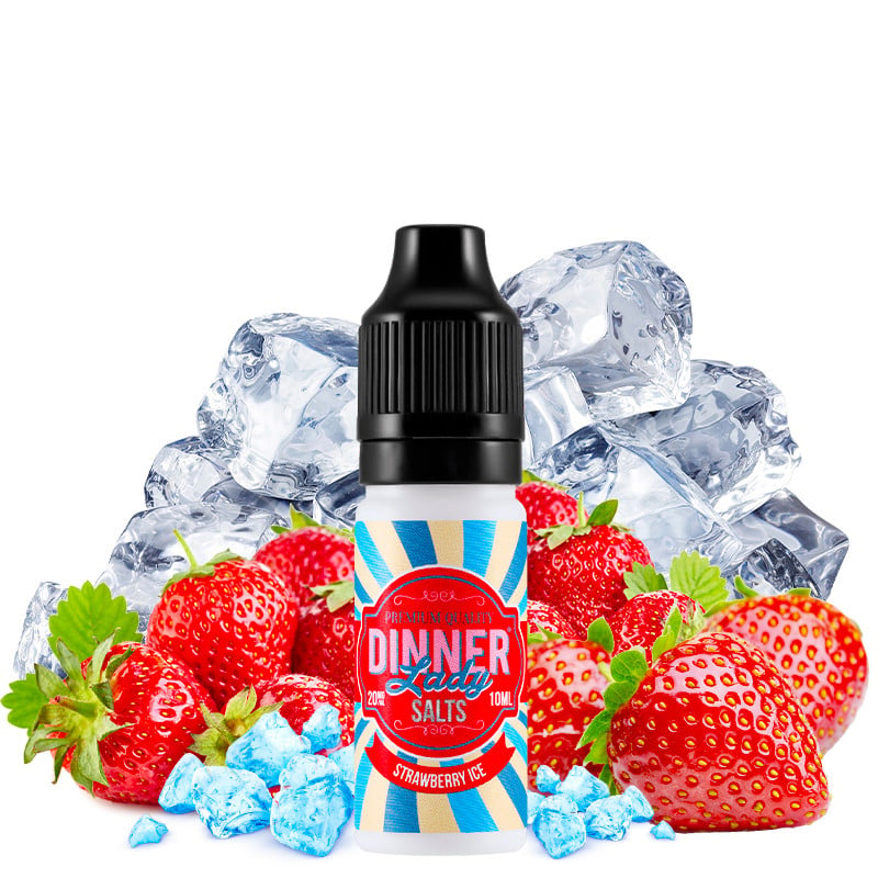 Eliquid strawberry ice - Dinner lady nicotine salt