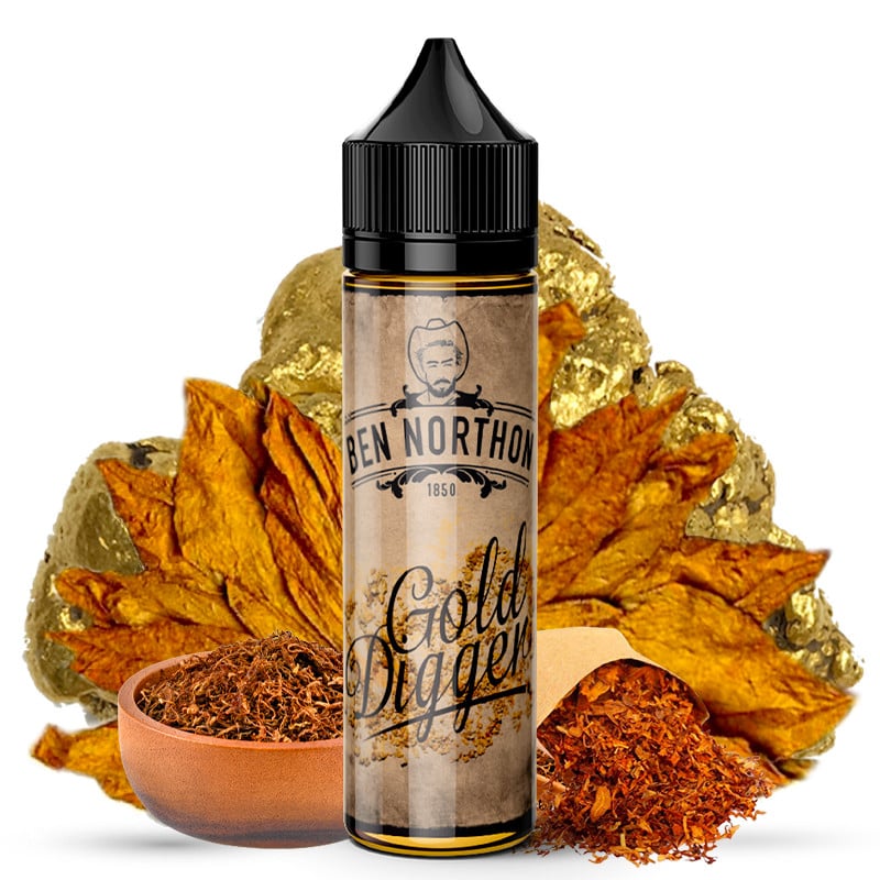 gold digger eliquid (mild, sweet tobacco) 50ml ben northon