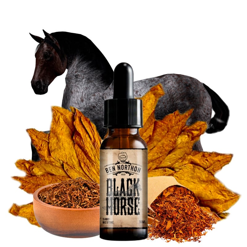 eliquide black horse (tabac puissant) 10ml ben northon