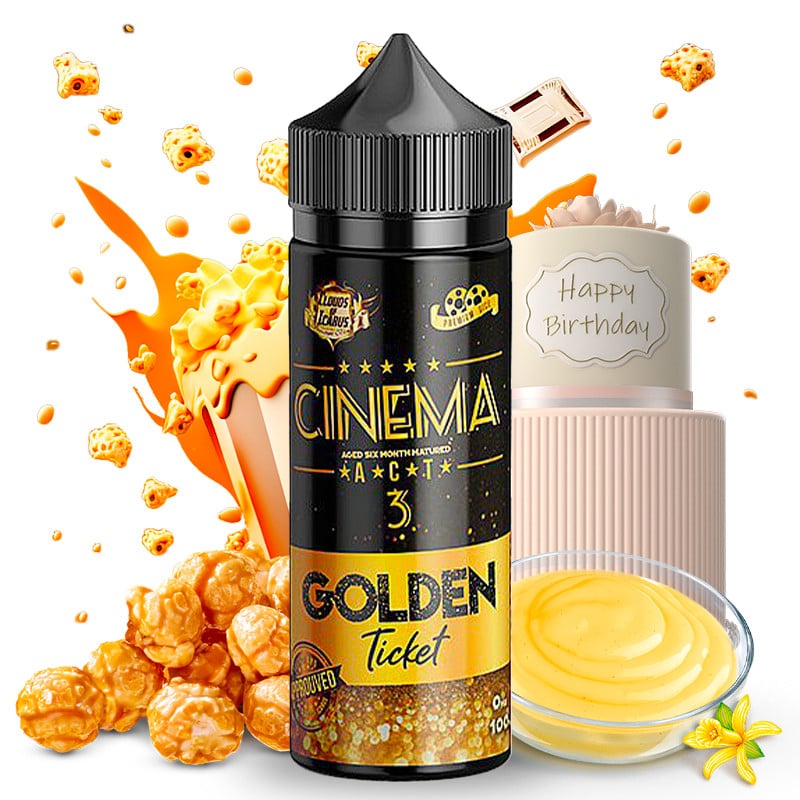 E-liquid 100 ml Cinéma Act 3 (vanilla cream & caramelized popcorn) - Clouds of Icarus