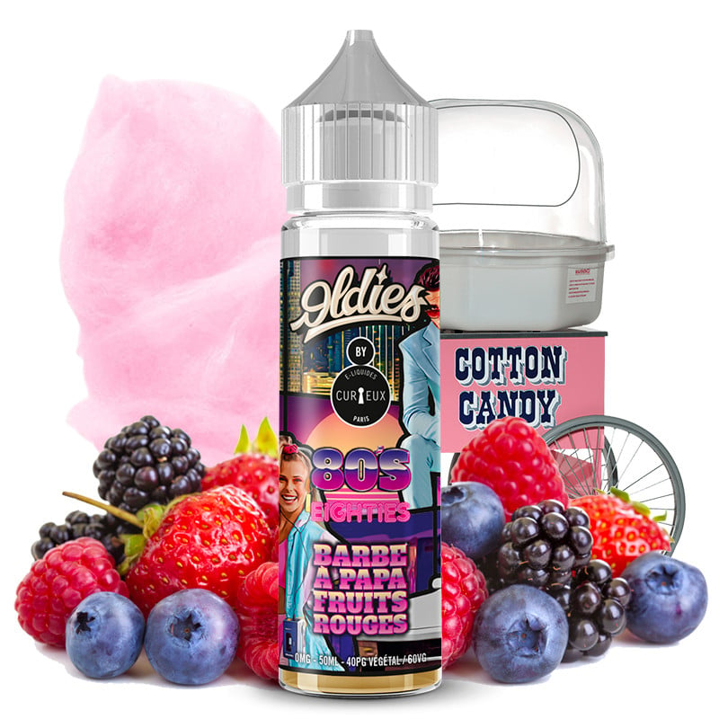 Red fruit cotton candy - Oldies by Curieux - Shortfill 50ml