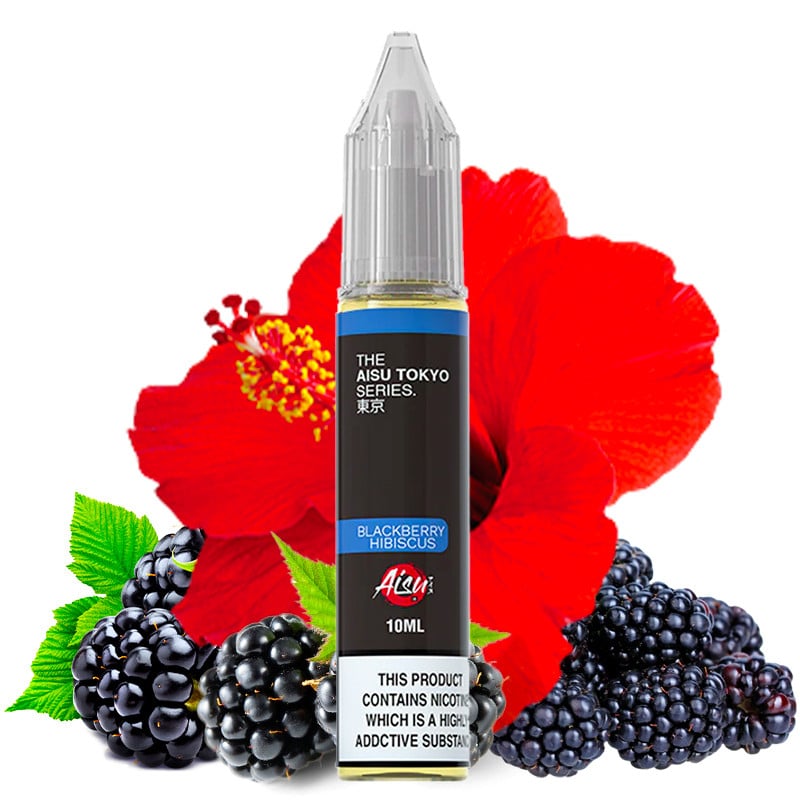 Eliquid blackberry hibiscus taste Aisu Tokyo Series nicotine salts