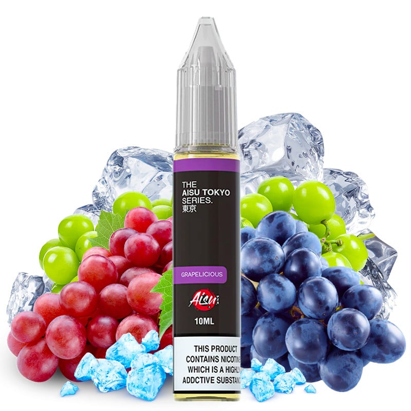 Eliquid nicotine salt Grapelicious fresh grape flavour