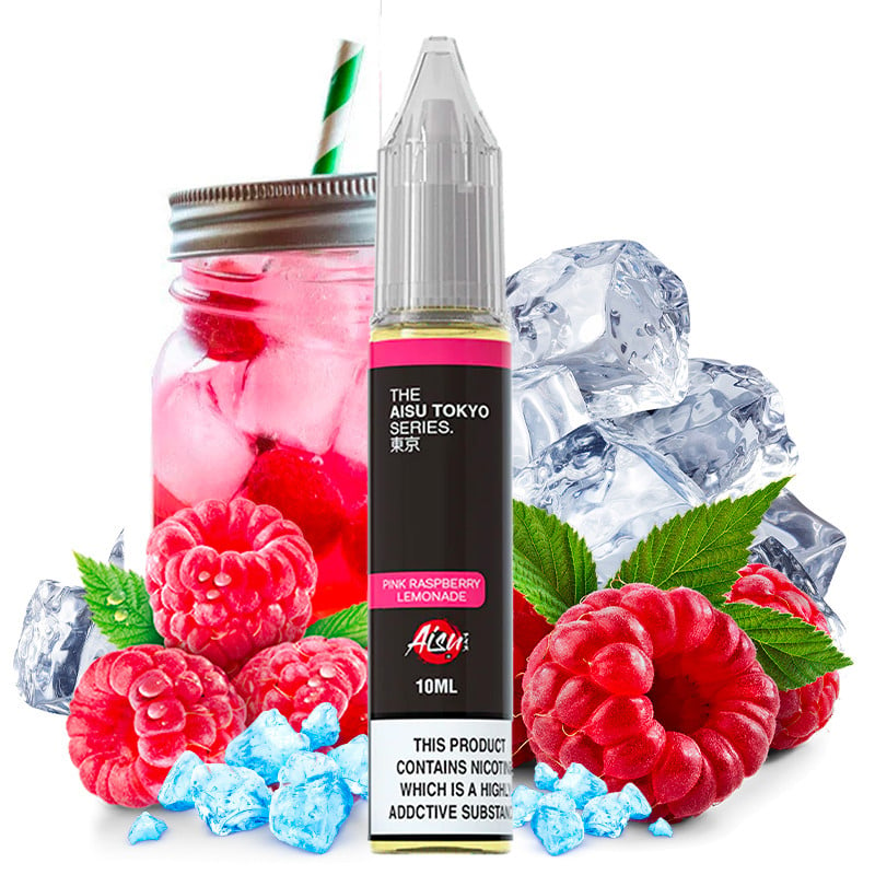 Eliquid nicotine salts raspberry lemonade flavour Aisu Tokyo Series