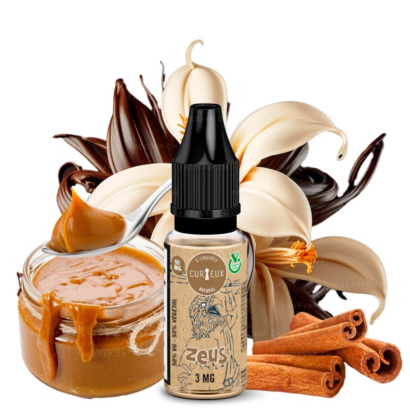 E-Liquid Natural Zeus (Vanille, Milch & Zimt) Édition Natural by Curieux 10ml