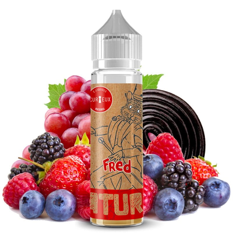 Eliquid natural fred (red fruit, grape, liquorice) 50ml natural by curieux