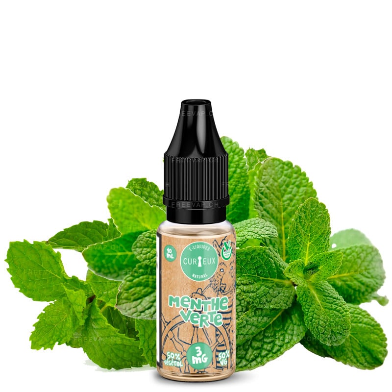 E-Liquid Natural Grüne Minze Édition Natural by Curieux 10ml