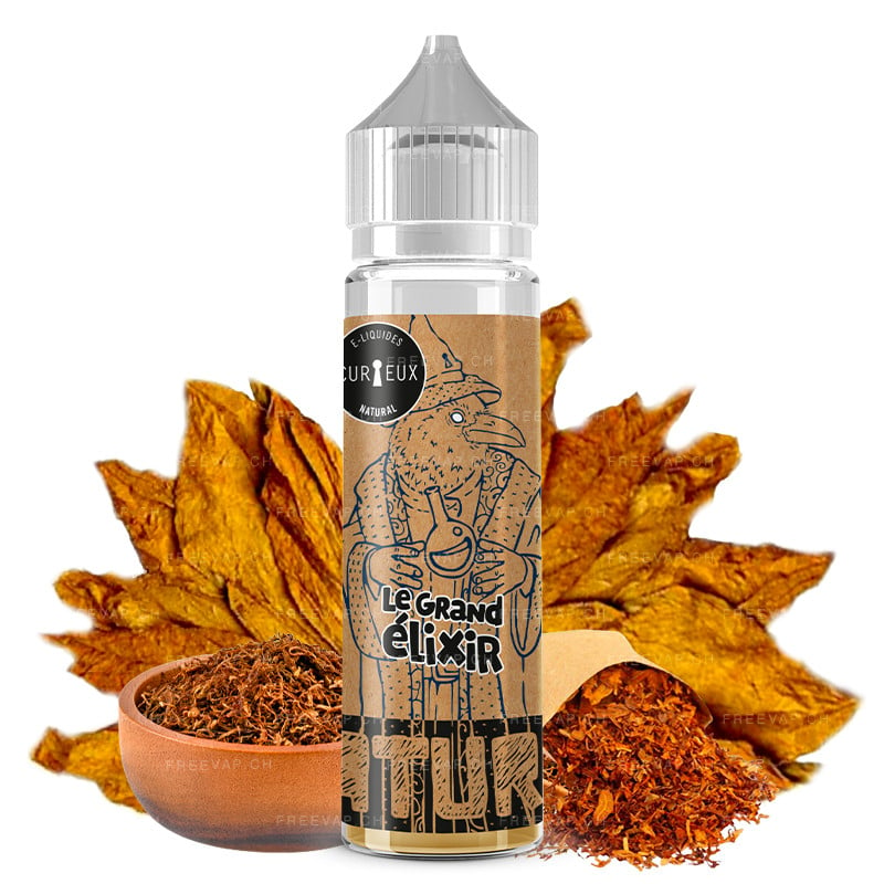 Eliquid natural le grand elixir (classic Burley, classic Virginia) 50ml natural edition by curieux