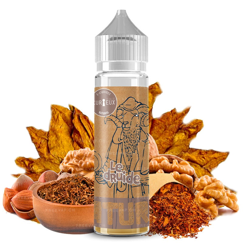 Eliquid natural le druide (classic Burley, nuts) 50ml edition natural by curieux