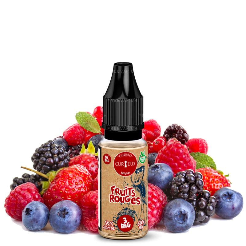 Eliquid natural red fruits 10ml natural edition by curieux