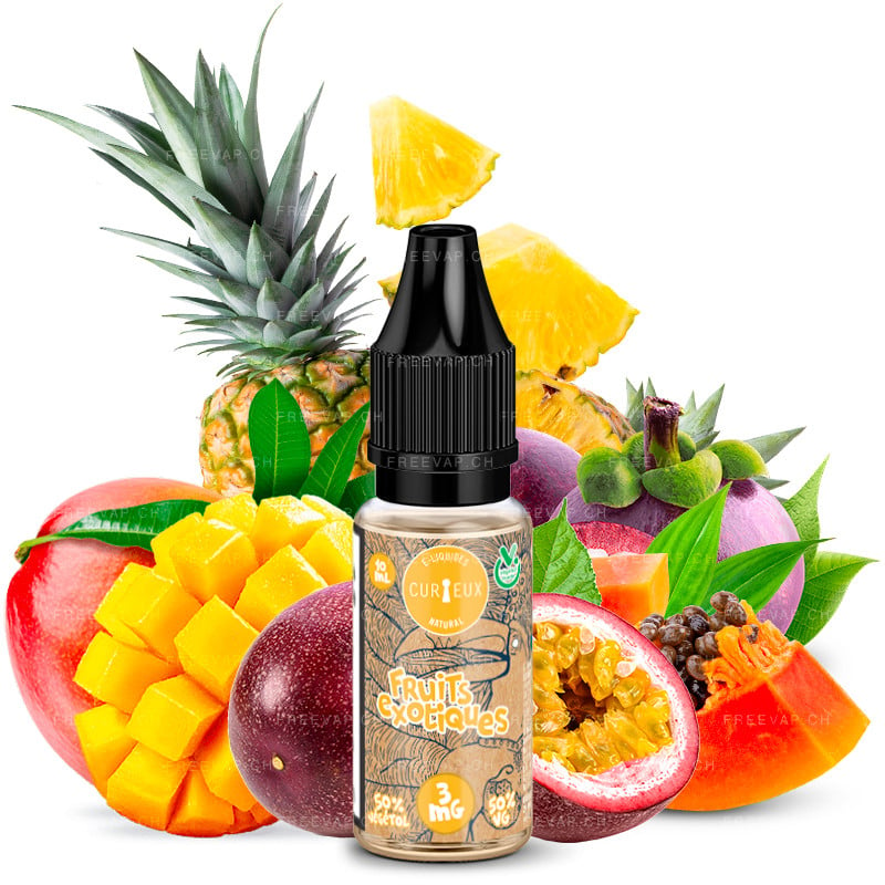 Eliquid natural exotic fruits 10ml natural edition by curieux