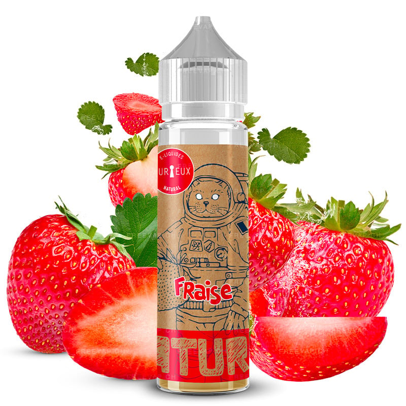 Eliquid natural strawberry 50ml natural edition by curieux