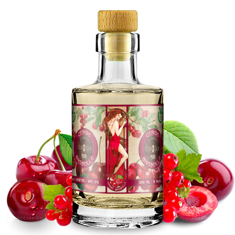 Eliquide cerise groseille 200ml edition collector 1900 by curieux