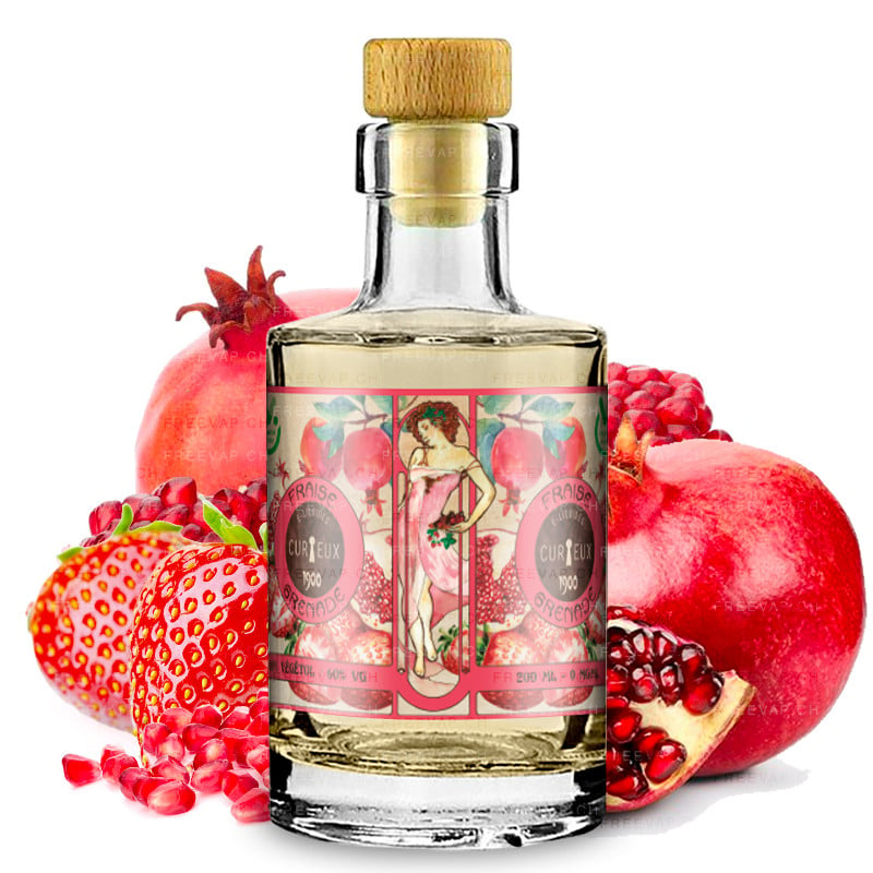 Eliquid strawberry pomegranate 200ml collector's edition 1900 by curieux