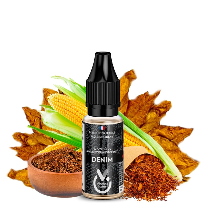 10 ml E-Liquid Denim (Classic Bond & Mais) mit Végétol von Édition Essentielle by Curieux