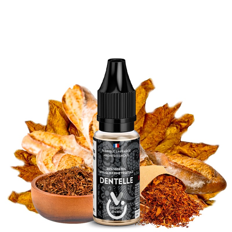 Eliquid Dentelle (tobacco and bread) 10ml vegetal essential edition by curieux