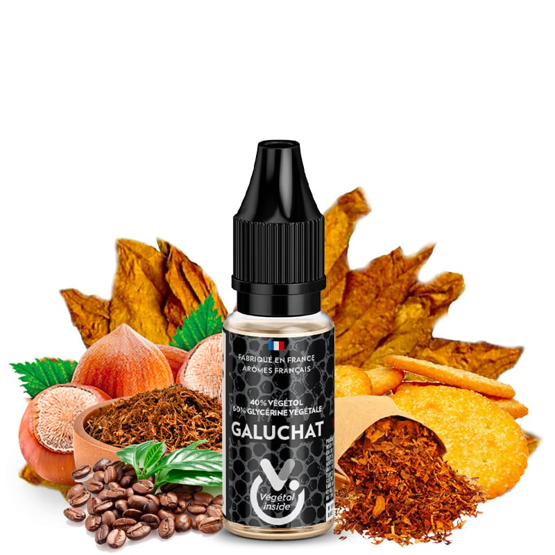 Eliquide Galuchat (tobacco, hazelnut, biscuit, coffee) 10ml vegetal essential edition by curieux