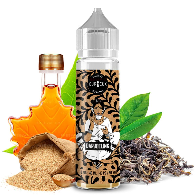 Darjeeling eliquid (black tea, sesame, maple syrup) 50ml tea edition by curieux