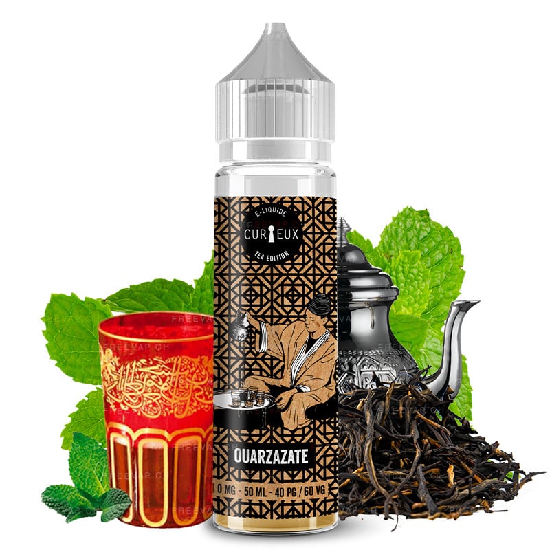 Ouarzazate eliquid (black tea, spearmint) 50ml tea edition by curieux