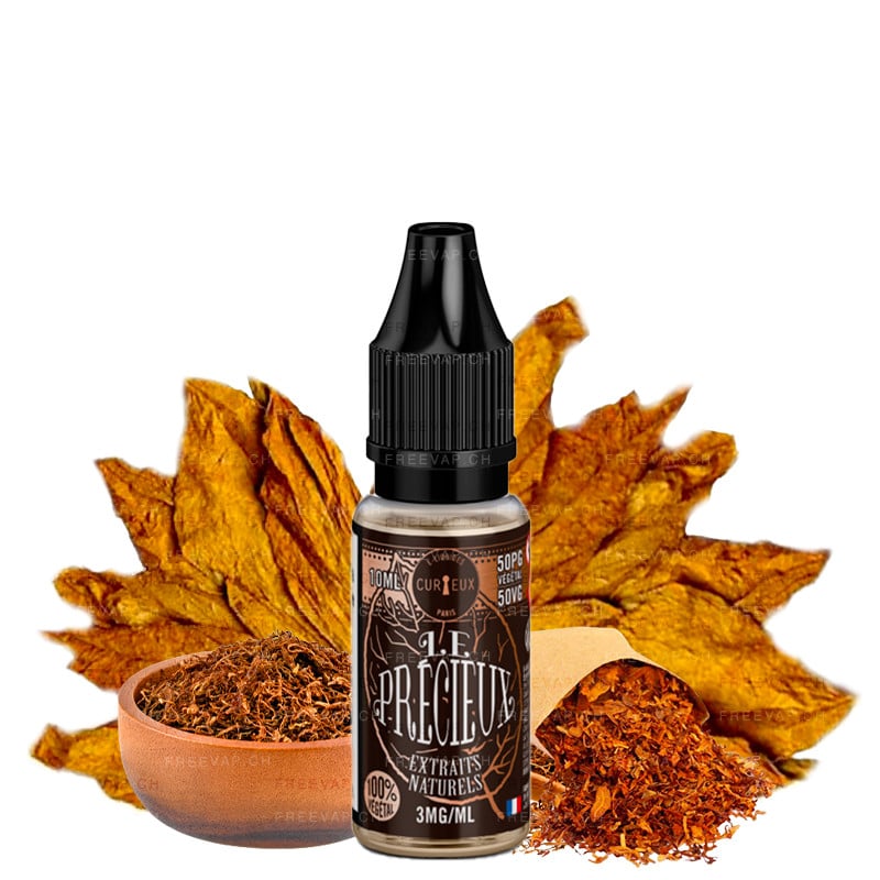 Eliquid le précieux (blond tobacco, brown tobacco) 10ml Curieux