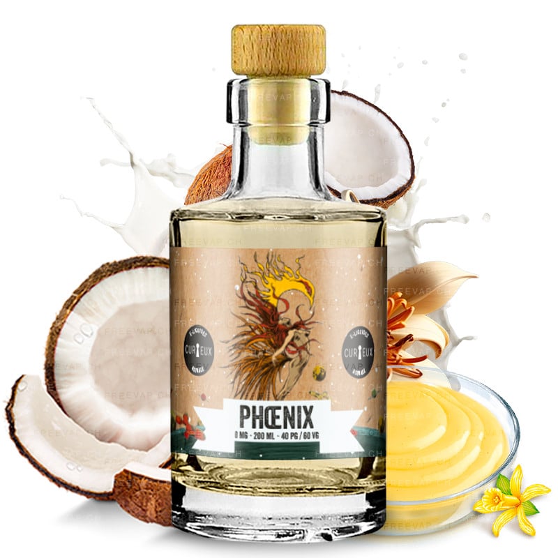 Eliquid Phoenix (custard coconut) 200ml astrale edition collector by curieux