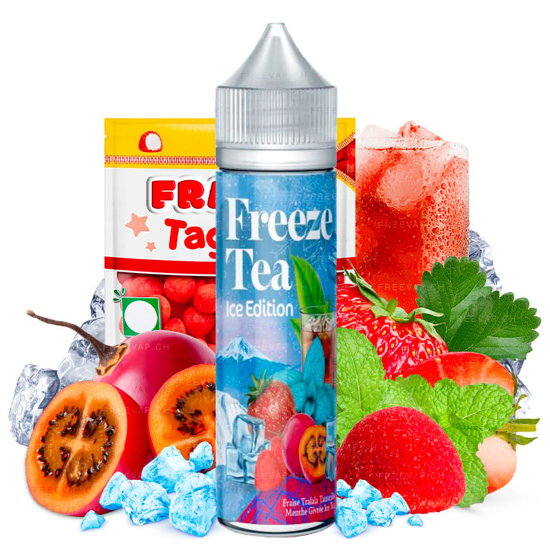 E-liquid Candy Strawberry Tamarillo Ice Mint Ice Tea - Freezetea 50 ml