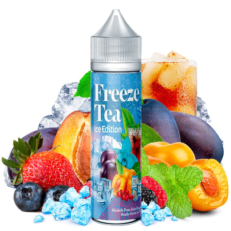 E-Liquid Mirabelle Pflaume Rote Beeren Eisminze Eistee 50ml Freeze Tea by Made in Vape