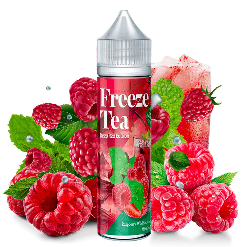 E-Liquid Raspberry Mint & Wild Strawberry Ice Tea von FreezeTea by Made in Vape